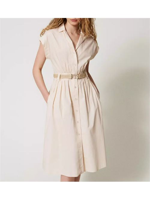 DRESS WITH BELT TWIN SET | 251TT210212370 PRETTY PINK